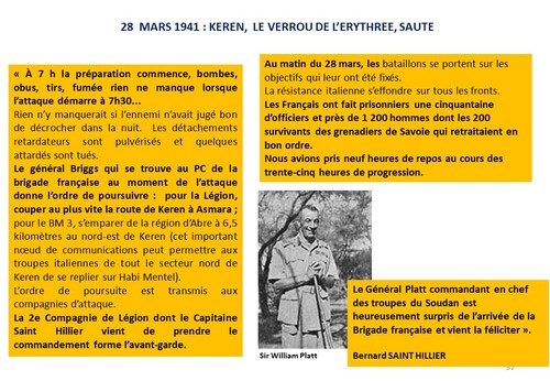 * 80e Anniversaire de la Campagne d'Erythrée (février-avril 1941) - 5 - La Légion perce le verrou de Kéren