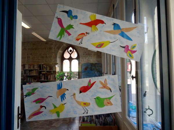 Les Cours Préparatoires de l'école de Laignes ont réalisé de bien poétiques oiseaux !