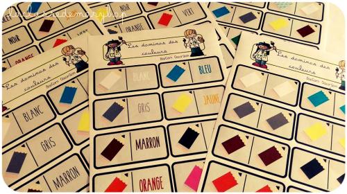 Les dominos des couleurs.