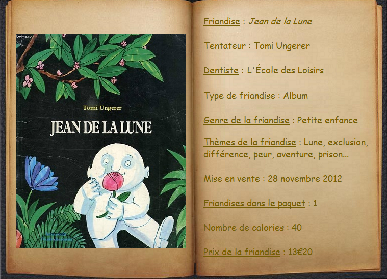 Jean de la Lune - Tomi Ungerer - Books, feed me more !