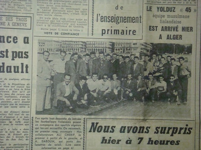 13.6.1954 Amical MCA-Yolduz 45 finlande 3-1