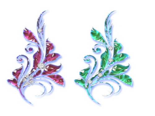 Or argent -brillant garnitures no2