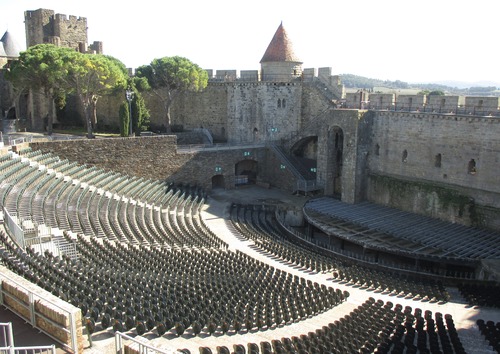 Le théâtre Jean Deschamps du château de la Cité de Carcassonne