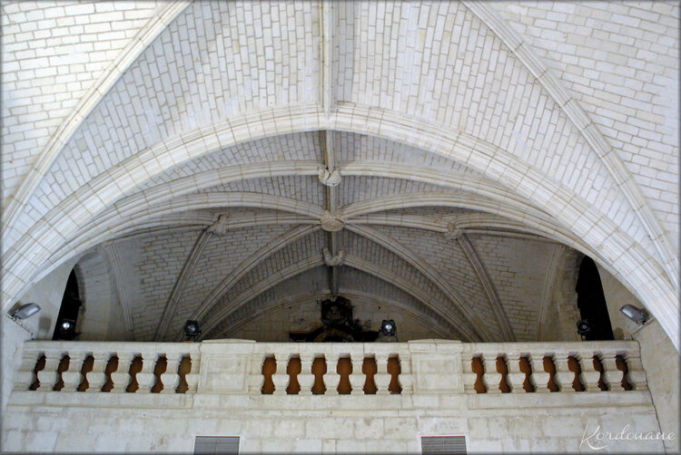 Photo du réfectoire de l'Abbaye de Fontevraud