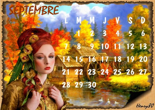 MES CALENDRIERS DU MOIS 