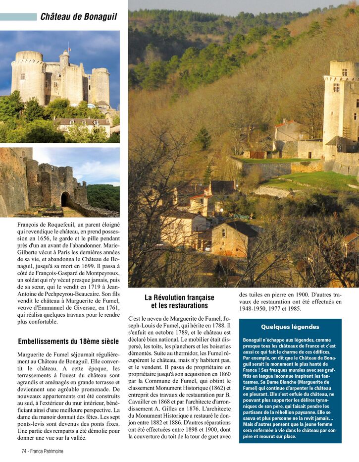Les plus beaux sites de France - Château de Bonaguil (4 pages)