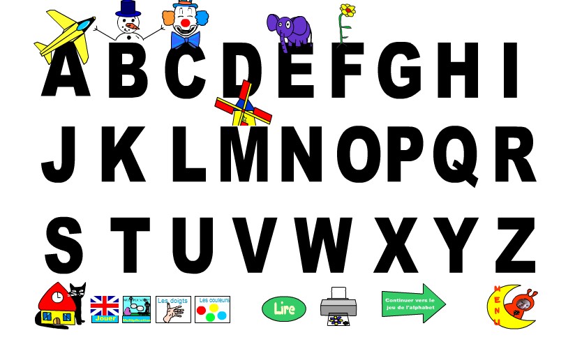 jeux en ligne pour apprendre les lettres de l'alphabet - la maternelle de  Camille
