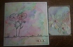 Ronde Rose ATC scrap chez Manou novembre