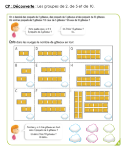 Maths CP période 3 (2021/2022) - sans fichier