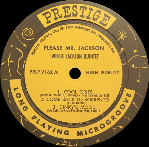 Willis Jackson Quintet : Album " Please Mr Jackson " Prestige Records PR 7162 [ US ]