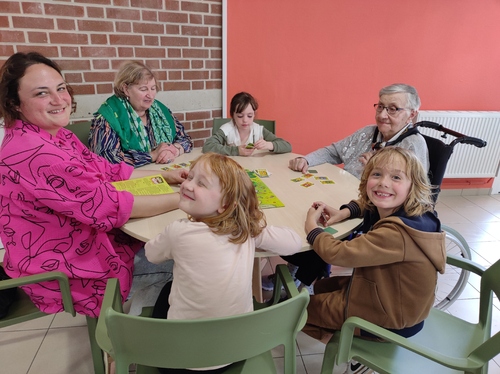 Des activités avec les résidents des Tilleuls