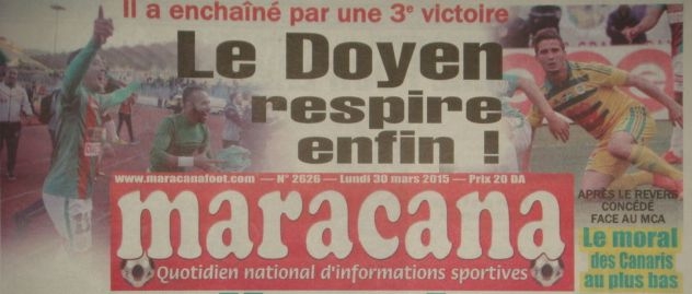 Samedi 28.03.2015 à Tizi Ouzou JSK-MCA 1-2