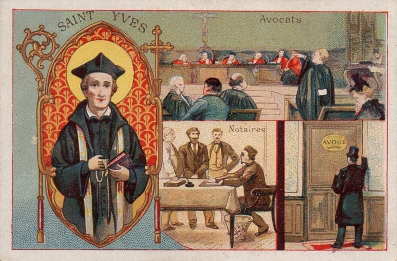 Saint Yves, patron des avocats et des gens de lois