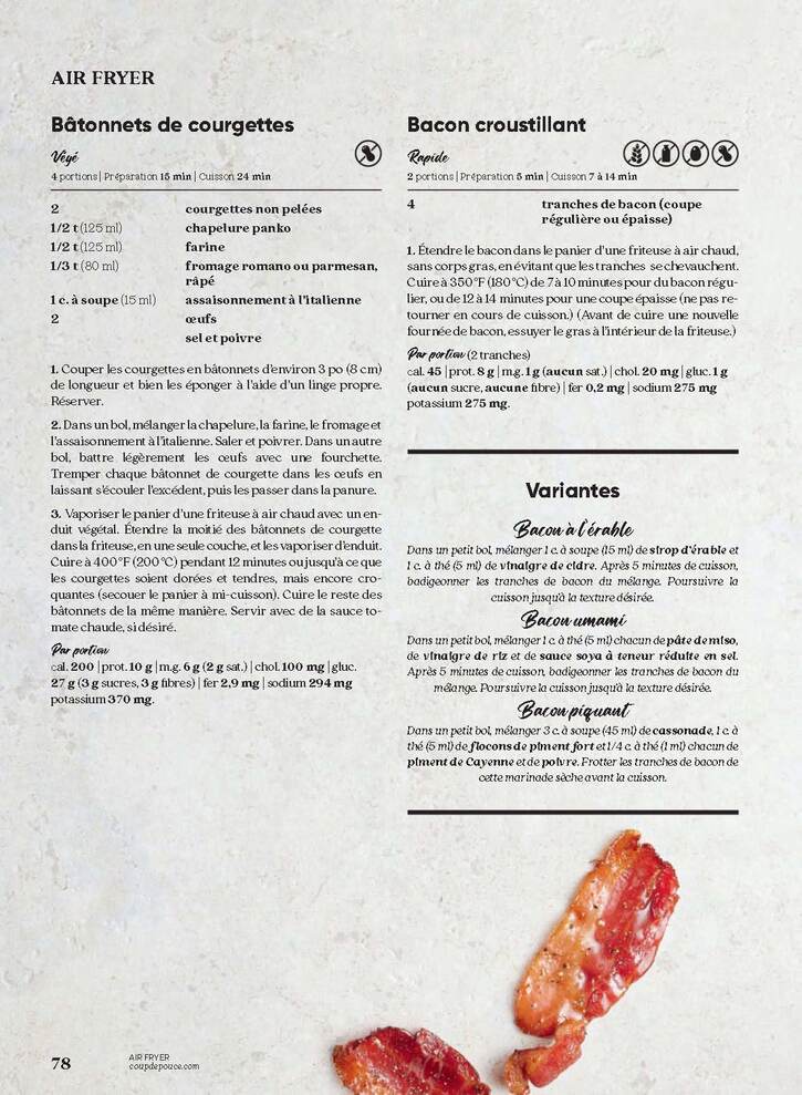 Recettes 16:  Accompagnements (18 pages)
