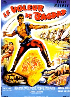 LE VOLEUR DE BAGDAD BOX OFFICE FRANCE 1961 AFFICHE DE JEAN MASCII