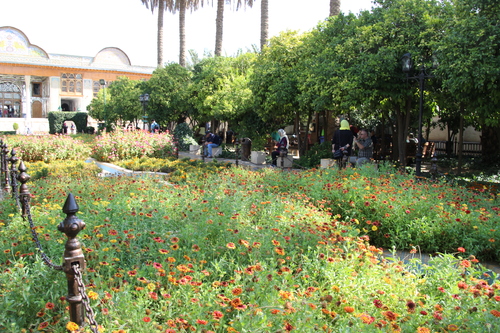 Le jardin des orangers à Shiraz