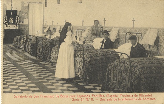 Cuidado de enfermos por las hermanas franciscanas
