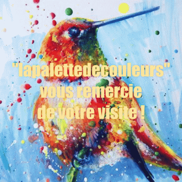 Dessin et peinture - vidéo 3288 : Comment apprendre à dessiner un oiseau coloré ? - technique mixte.