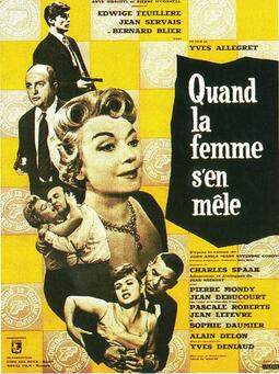QUAND LA FEMME S'EN MELE BOX OFFICE FRANCE 1957 AFFICHE DE RENE FERRACCI