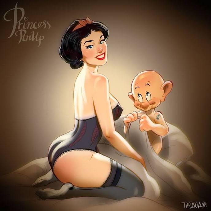 Princesses Disney Transformées En Pin Up