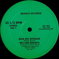 William Branch - Miss Big Spender