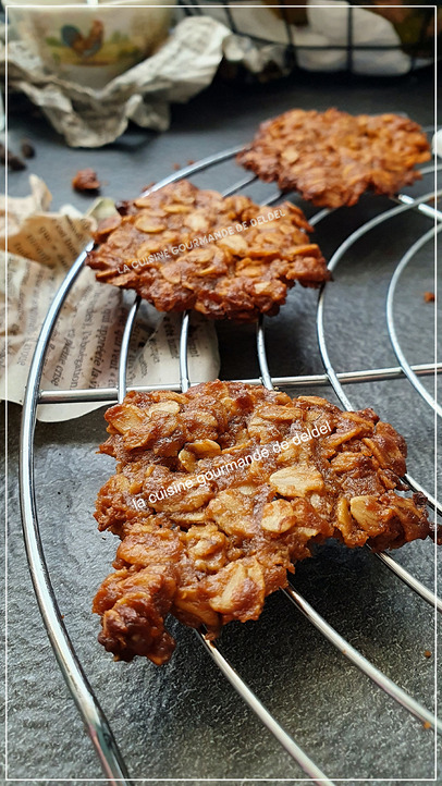 COOKIES DENTELLES AUX FLOCONS D'AVOINE