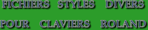 STYLES DIVERS CLAVIERS ROLAND SÉRIE 9475