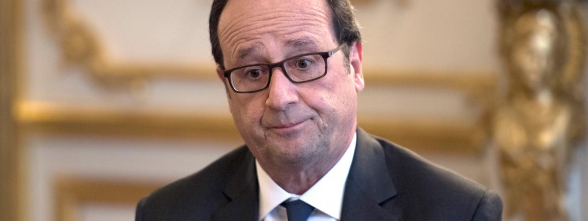 Le président de la République François Hollande, le 14 octobre 2014, à l'Elysée.