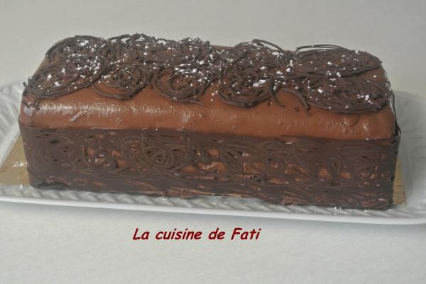 Bûche aux marrons coeur clémentine