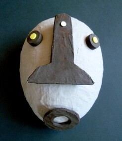 Masque Primitif Papier Mâché