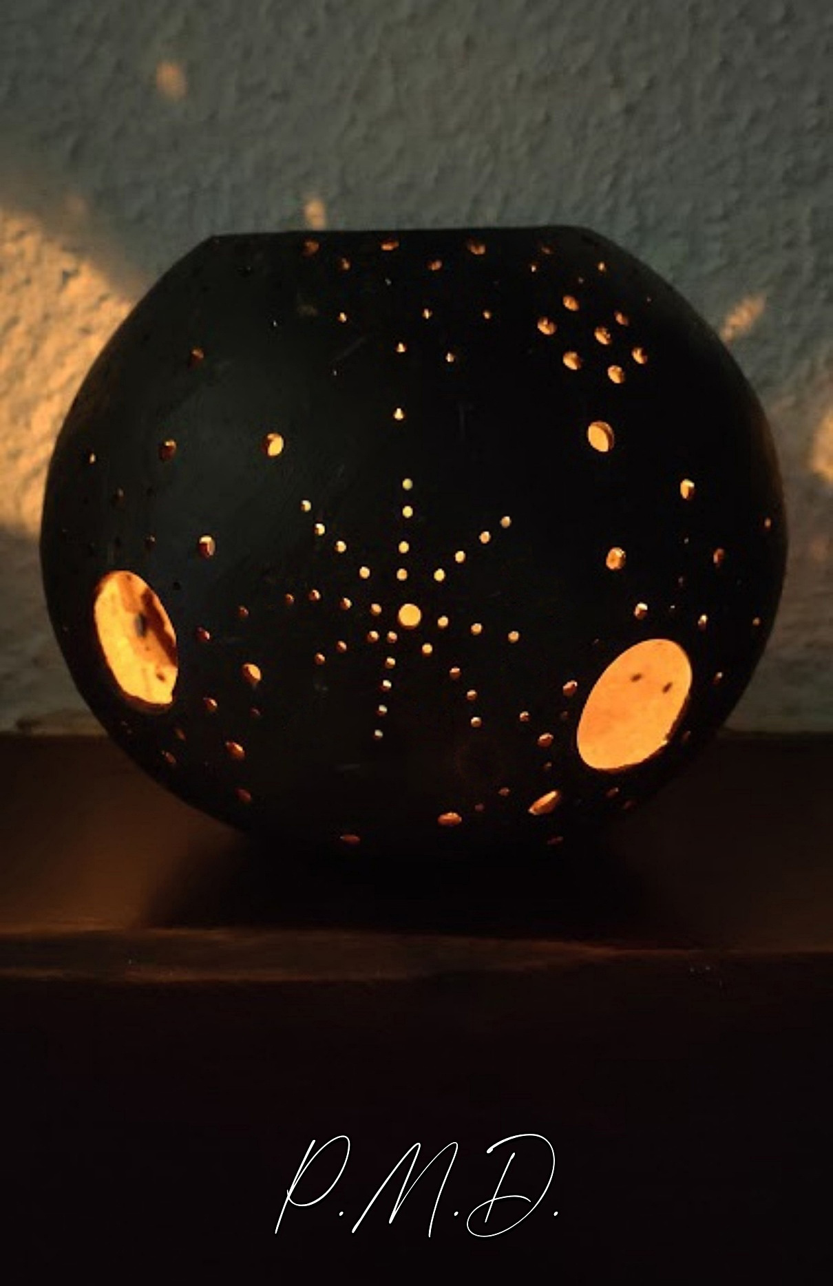26 11 2023 - Photophore sur Celabasse percée à le Dremel