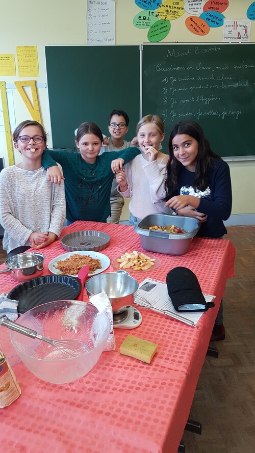 La cuisine en classe .