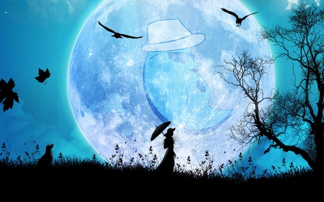 Blue Moon. ( Lune bleue )