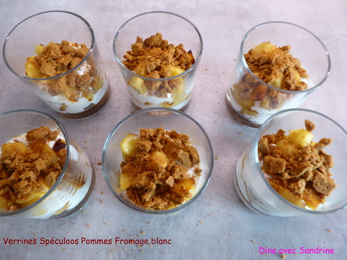 Des Verrines Spéculoos Pommes Fromage blanc