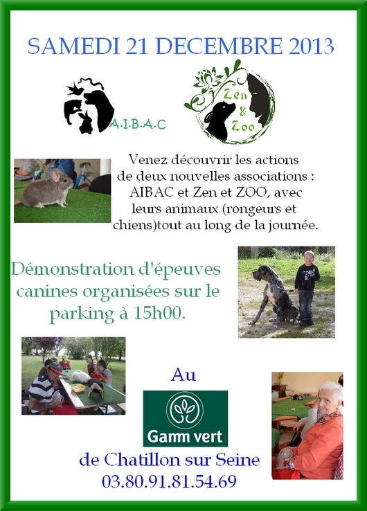 Zen et Zoo au Gamm Vert