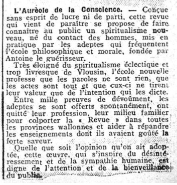L'Auréole de la Conscience (La Meuse, 15 avril 1907)(Belgicapress)