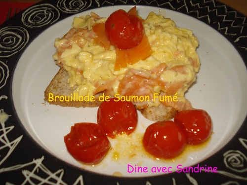 Une Brouillade de Saumon Fumé