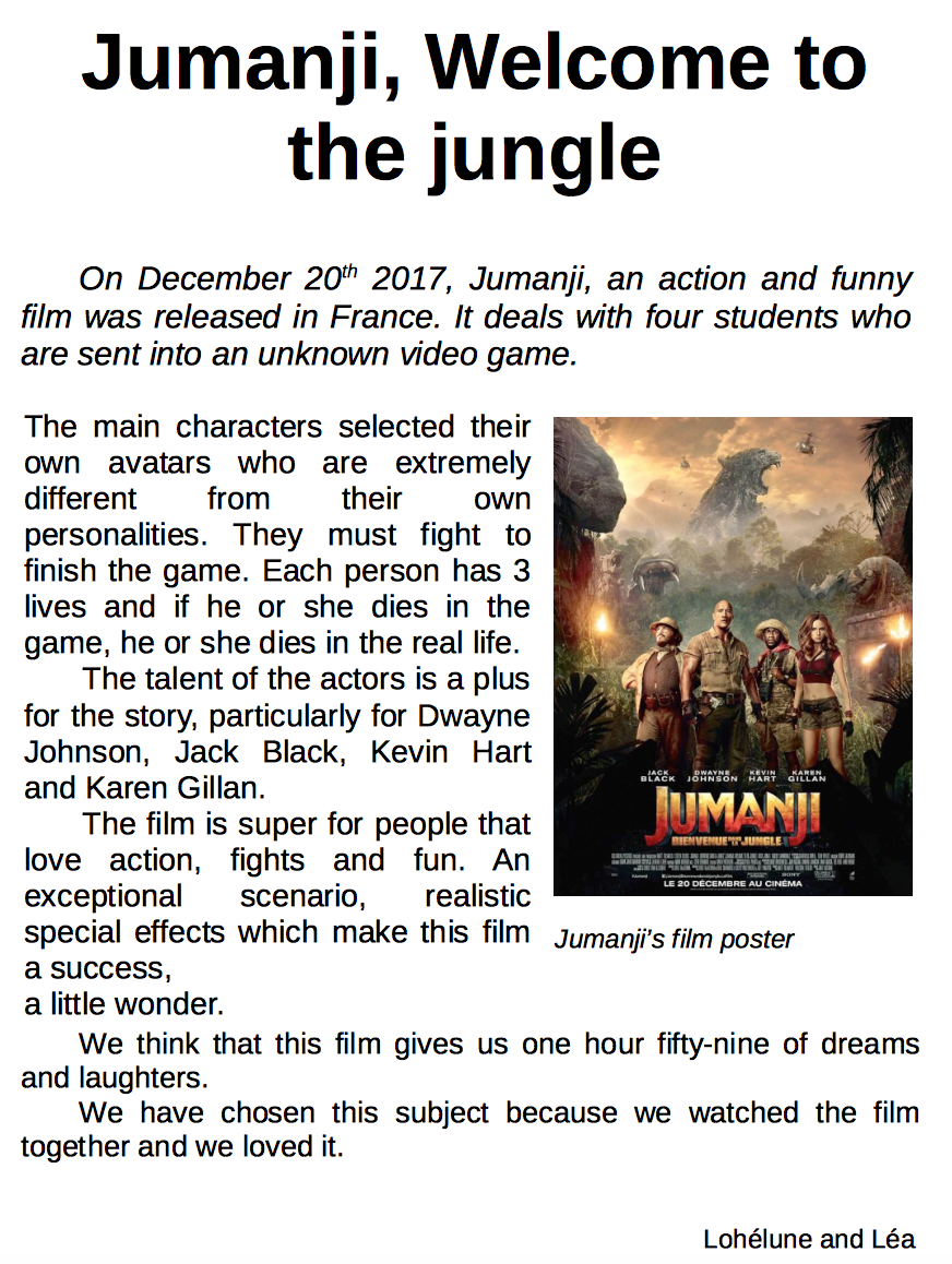 Jumanji: Welcome to The Jungle (English) 4 movie  utorrent