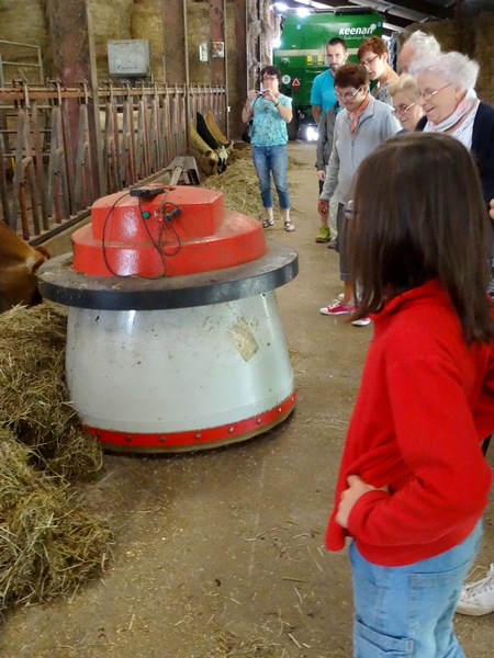 Visite de la ferme de la Guette, à Recey sur Ource, exploitation laitière biologique