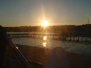 SOLEIL COUCHANT SUR L'ETANG DE THAU