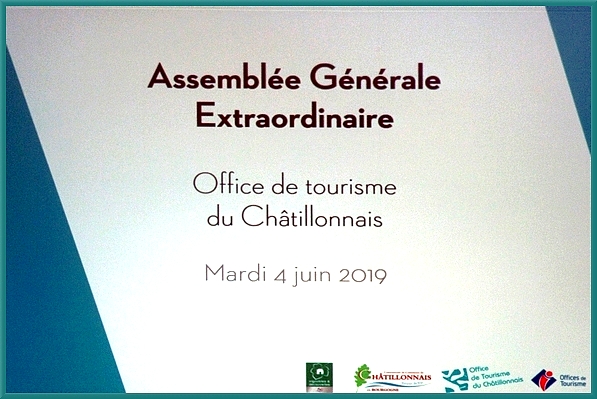 L'Assemblée Générale 2019 de l'Office du Tourisme du Châtillonnais (OTC)