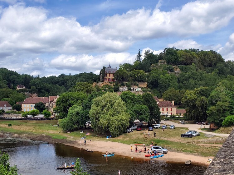 Limeuil depuis le pont sur la Vézère