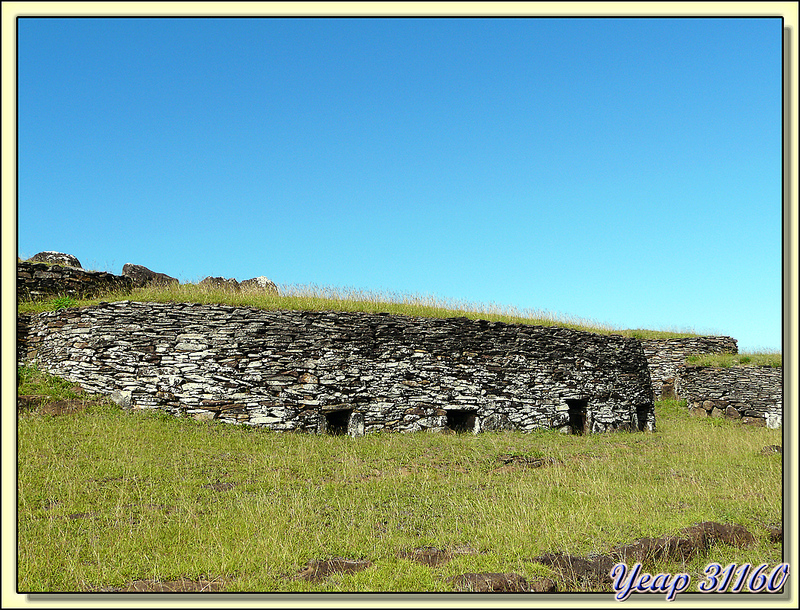 Maison d'Orongo - Rapa Nui (île de Pâques) - Chili