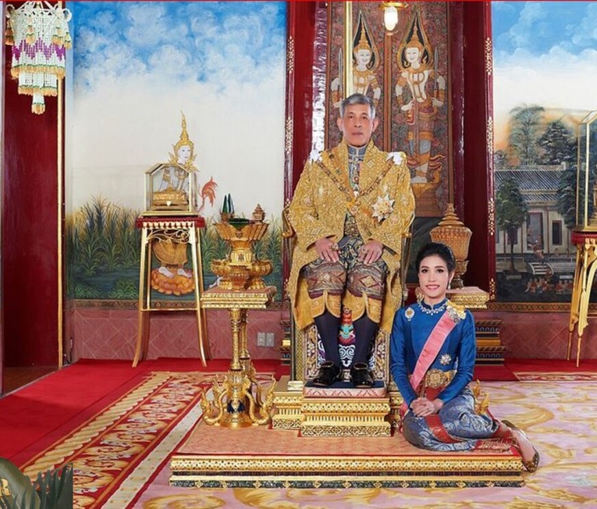 Le roi de Thailande et sa concubine
