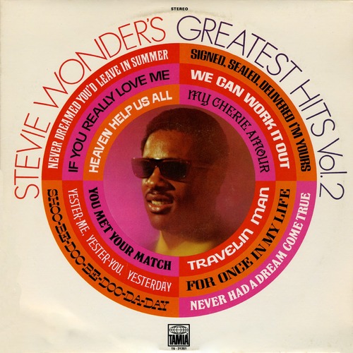 Stevie Wonder : Album " Stevie Wonder's Greatest Hits Vol. 2 " Tamla Records T 313L [ US ]