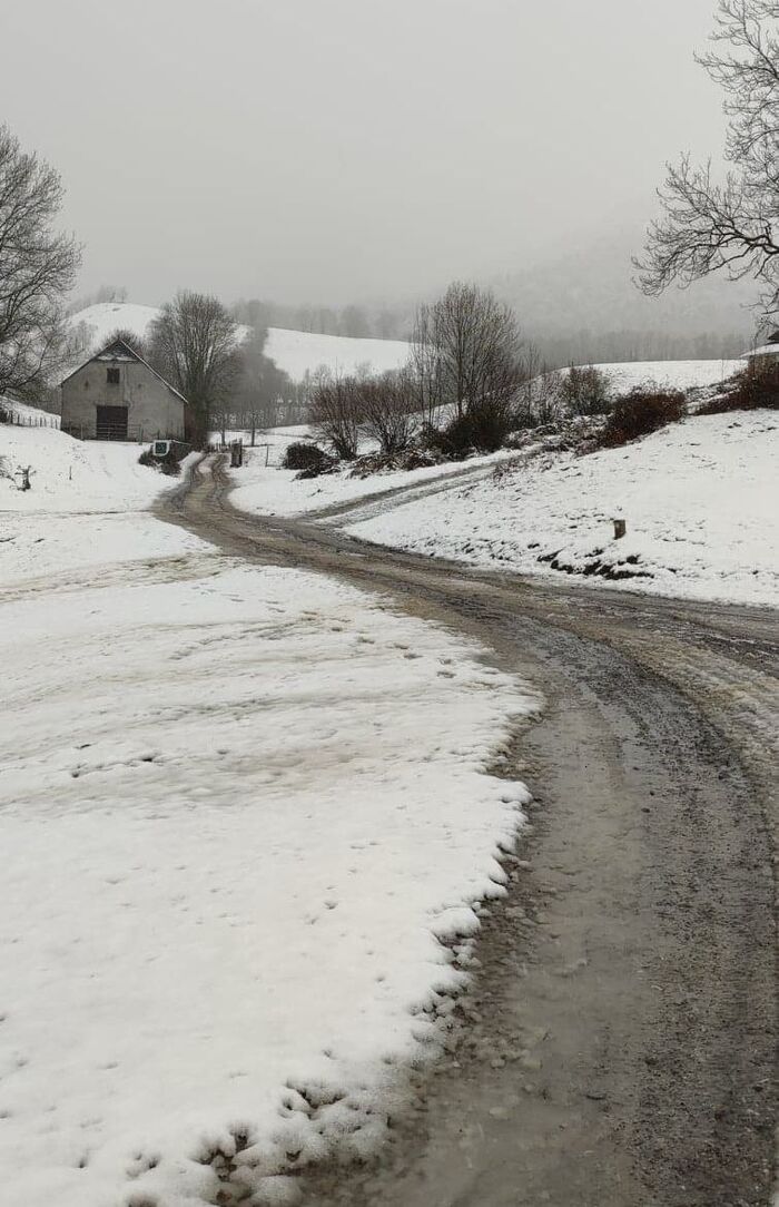 La neige en montagne.