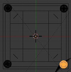 Dupliquer l'objet 3 fois pour faire les autres coins