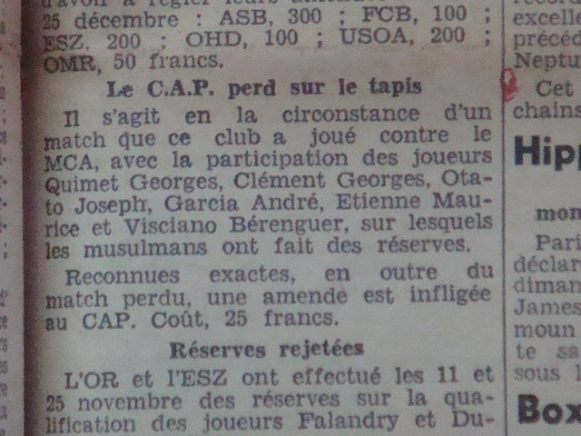 réserves du mca en match des reserves aboutis