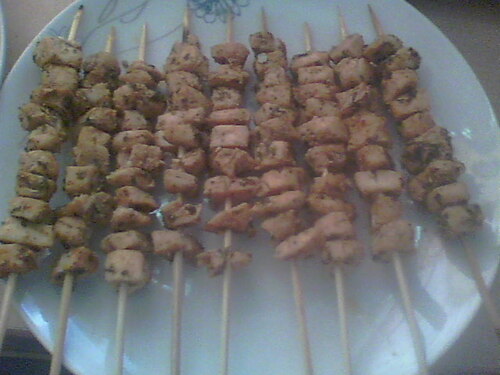 Brochette de dinde