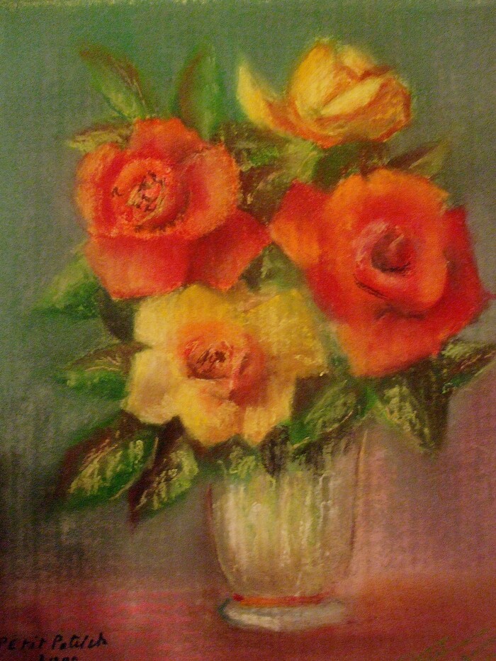 Roses dans un vase